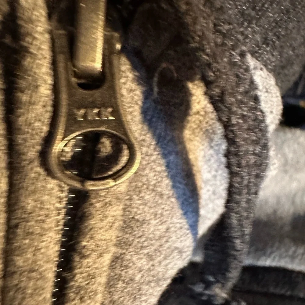 Gray and Black 2 tone Large  Reggae on the River  Zip-Up Hoodie